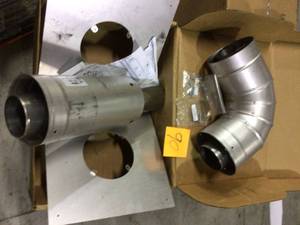 3 in. x 5 in. Horizontal Stainless Steel Concentric Termination Vent Kit for Mid Efficiency Tankless Gas Water Heaters Customer Returns See Pictures&nbsp