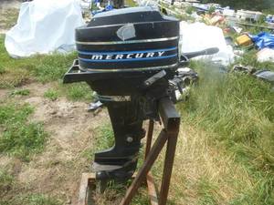 lot 70 image: Mercury 110 Thunder volt 9.8 Hp Outboard