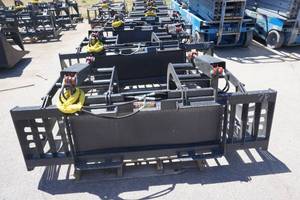 lot 23 image: Brand New Universal Mount Bobcat Skid Loader Skid Steer 78 Skeleton Grapple Bucket