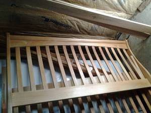 Wood Bed Frame 56 Wide...