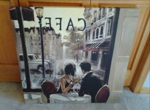 Large Canvas Caf Wall Dcor 32 ...