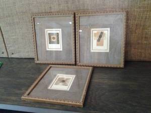 (3) Wall Art Pieces (14.75 X 16.5...