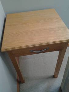 Wood Side Table With Drawer (20 X ...