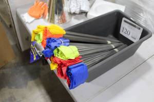 lot 120 image: Lot of (100) Outdoor Pennant Banners