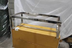 lot 125 image: Chrome Metal Coffee Table Base