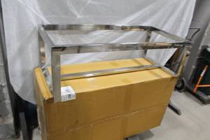 lot 128 image: Chrome Metal Coffee Table Base