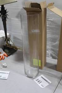 lot 141 image: Glass Cylinder Vase