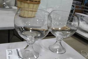 lot 174 image: Lot of (2) Glass Fishbowl Dcor