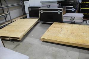 lot 239 image: Lot of (2) Scrap Wood Pallets
