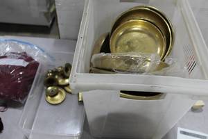 lot 262 image: Lot of Candelabra Parts (in bin)
