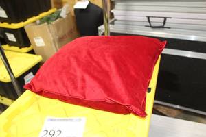 lot 292 image: Lot of (5) Velvet Throw Pillows