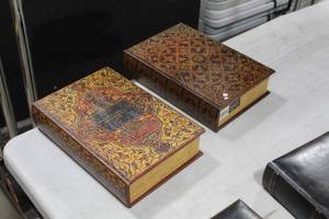 lot 346 image: Lot of (2) Hide-away Books