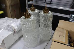 lot 337 image: Lot of (3) Glass Light Covers