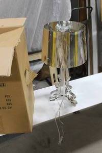 lot 307 image: Modani HENR-CL Table Lamp  with Silver Shade