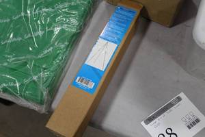 lot 87 image: Steel Easy Folding Easel Display (new in box)
