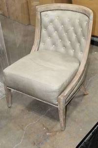 lot 70 image: Upholstered Wood Dining Room Chair