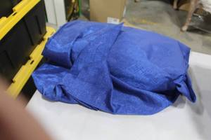 lot 349 image: Lot of (5) Drapes Blue Shimmer 28Lx3-12W