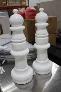 lot 393 image: Lot of (2) Pawn Chess Pieces
