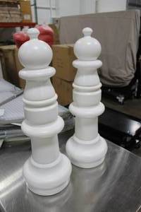 lot 395 image: Lot of (2) Pawn Chess Pieces