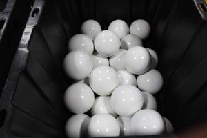 lot 457 image: Lot of (26) Decorative Balls White 4-12D