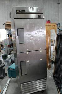 lot 3 image: True Stainless Steel Commercial Grade Fridge