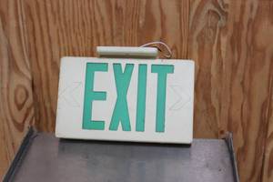 lot 74 image: Exit Sign