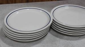 lot 90 image: Diner China Dishes 12 Diameter Lot Of 20 Dishes