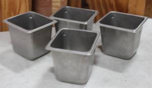lot 127 image: 16 Size Stainless Steel Steam Table Bans Lot Of 10 Pans