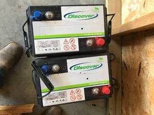 (2) 6 Volt Batteries for Electric Forklift