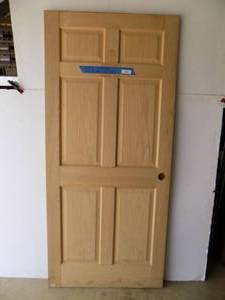 Oak 6 Panel Door 36x80 LH