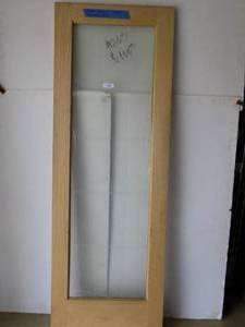 Oak Glass Doors 28x80 RH