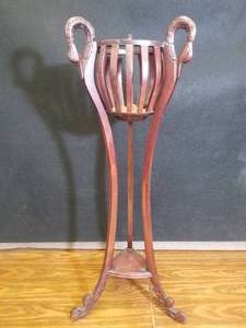 lot 20 image: Exotic Carved Planter Stand