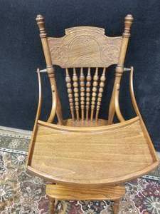 lot 45 image: Fantastic Antique High Chair
