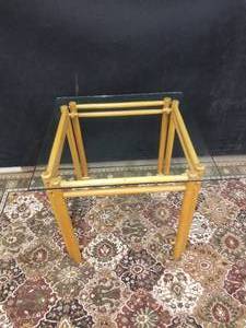 lot 52 image: Bright Glass Top Table