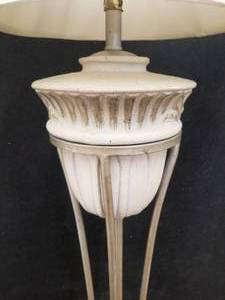 lot 164 image: Textured Ceramic Greco-Roman Vase Floor Lamp