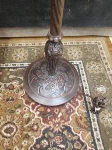 lot 156 image: Lovely Dark Metal Floor Lamp