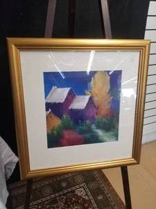 lot 134 image: Vibrant Fine Art Print- Purple House