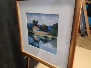 lot 120 image: Idyllic Fine Art Print by Max Hayslette- Barns on Green Brier I