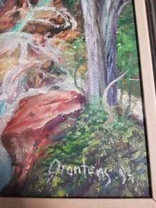 lot 125 image: Dreamy Fine Art Print- Wooded Waterfall