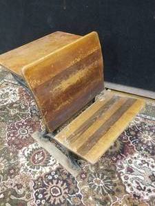 lot 24 image: Fantastic Antique School Desk by E. H. Stafford