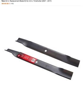 TORO 42 in. Replacement Blade Kit for 42 in. Timecutter (2007 - 2017). See Pictures