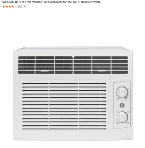 Assorted GE Air Conditioners. Different Sizes & Conditions. See Pictures