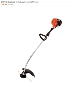 lot 8 image: ECHO 21.2 CC Gas 2-Stroke Cycle Curved Shaft Trimmer. See Pictures