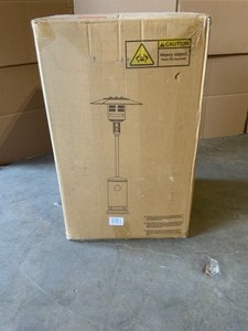 lot 12 image: LEGACY HEATING 47,000 BTU Hammered Black Propane Outdoor Flame Patio Heater. See Pictures