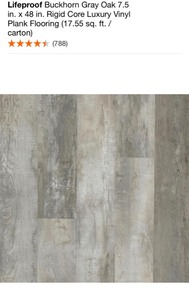 lot 41 image: Assorted LIFEPROOF Vinyl Plank Flooring. Various Colors. See Pictures