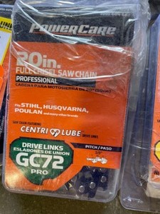lot 56 image: Assorted Powercare Chainsaw Chains. Various Sizes & Conditions. See Pictures
