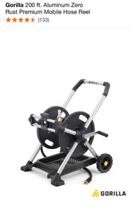 lot 66 image: Gorilla 200 ft. Aluminum Zero Rust Premium Mobile Hose Reel & Pressure Washer AttachmentsAccessories. See Pictures