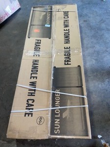 lot 80 image: KETER Pacific Grey All-Weather Adjustable Resin Patio Chaise Lounger with Side Table (3-Piece Set). See Pictures