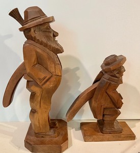 lot 3 image: Carved Wood Nutcrackers