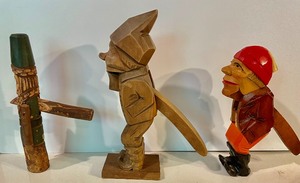 lot 318 image: Carved Wood Nutcrackers